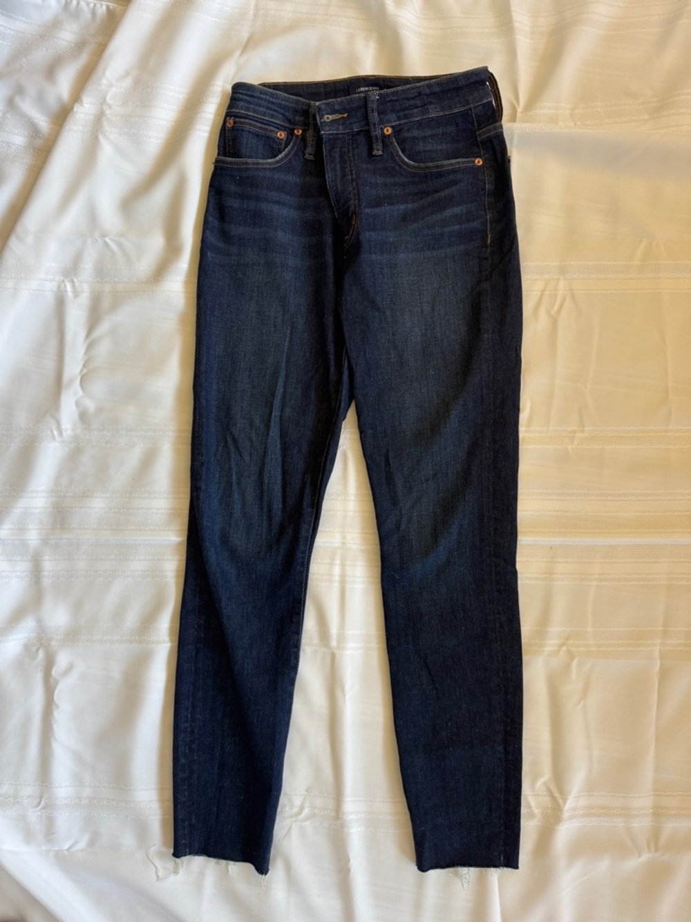 J crew curvy toothpick Dark Blue Women's Straight-Leg Jeans